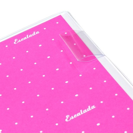 The weekly dated 2025, Escalada "Snake", 180 x 127 mm, soft cover, PVC, 64 sheets, pancake embossing, block 70, raspberry-15