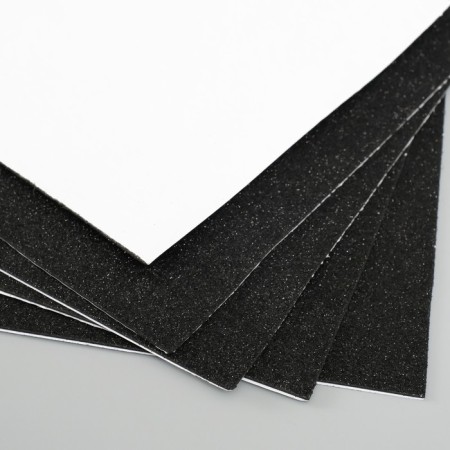 Foamiran adhesive "Black shine" 2 mm format A4 (set of 5 sheets)-4