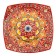Largan Rishtan ceramics "Patterns", 31 cm, square, red mix