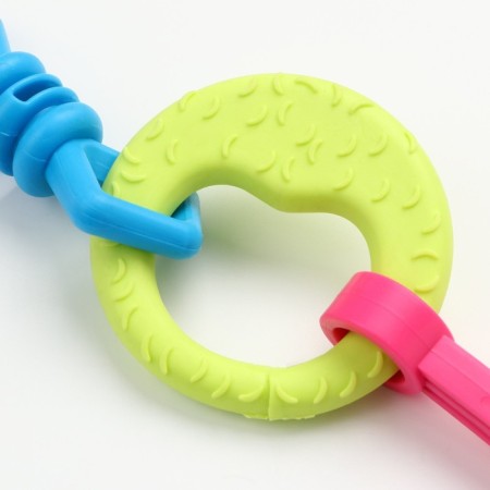 Chewing toy "Always together!", TPR, 18.5 cm, candy/circle/key-3