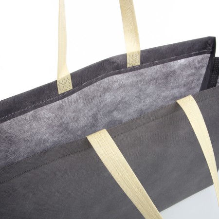 Bag beach without fasteners, gray color-2