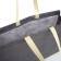 Bag beach without fasteners, gray color