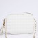 Bag Cross-Bodi with a zipper, white color