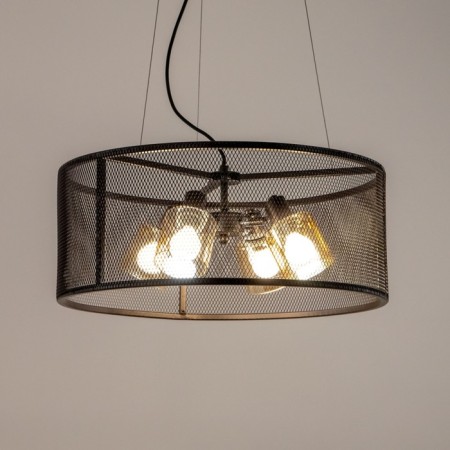 Suspended Citilux “Robin” CL535245, 50x50x120 cm, 4x60W, E14, brown color-12