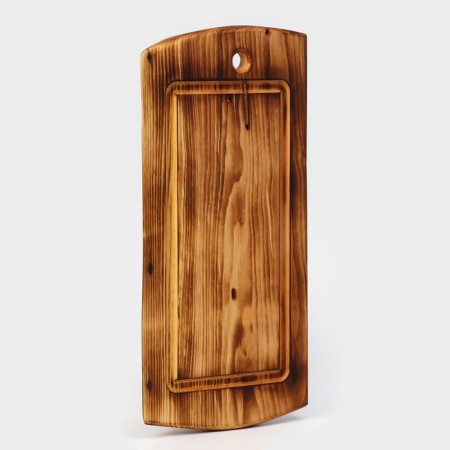 Groot board in firing with a bloodstream Wild Kitchen, 50 × 20-25 × 2.5 cm, a single cedar array-8