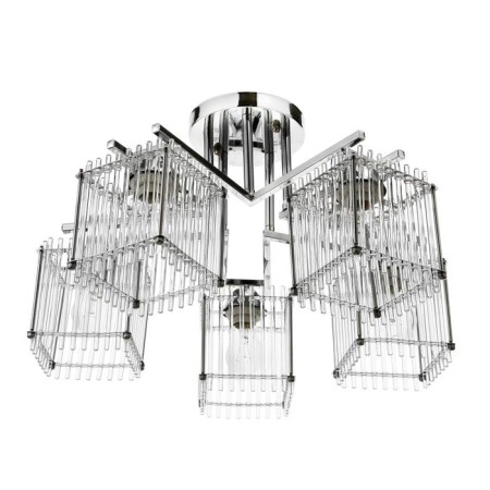 Economic Service Chandelier 05024/5 5XE27, 40W chrome 50x50x30 cm