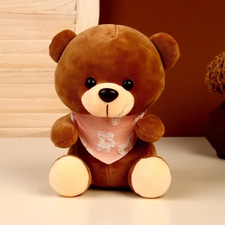 Soft toy "Mishutka in a scarf", Mix colors-1