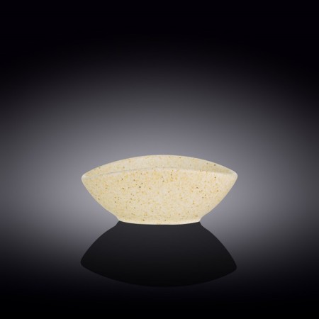 Ovalnaya salad Wilmax England Sand Stone, size 19x15x6 cm, sandy color-1