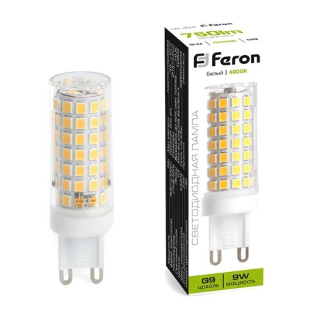 LED LED Feron, G9, 9 W, 175-265 V, white light