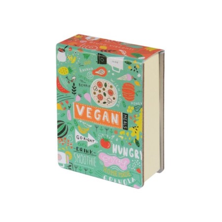 Notepad A7, 250 sheets on glue Smart Journal, hard cover, mix-2