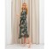 Kit (robe and combination) KAFTAN, 40-42, green/roses