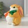 The piggy bank "Red carrot Red", 12 cm