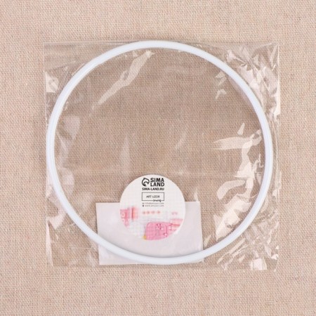 The basis for the macram "circle", metal, d = 10/10.6 cm, white color-2