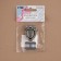 Bag's fastener, 2.7 × 3.8 cm, silver color