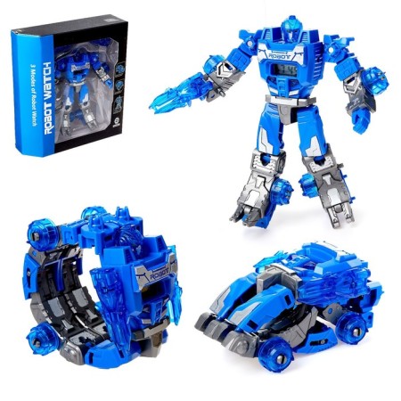 Robot "Clock", transforms into a robot and a machine, the color is blue