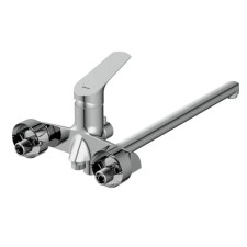 Cersanit flavis bath mixer, with a long spill, single -leaf, chrome