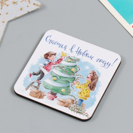 Magnet tree "Children" 7x7 cm mix 5 types-3