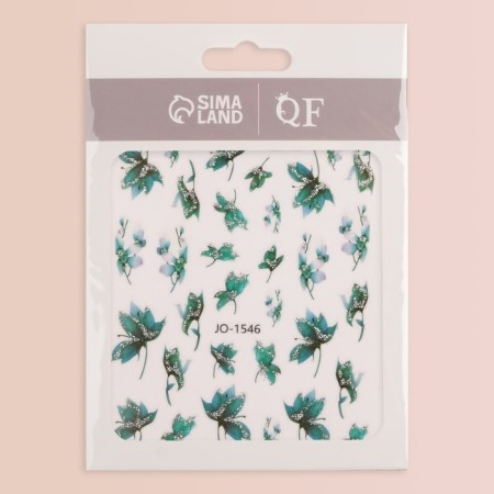 Nail stickers "Freshness", green color-1
