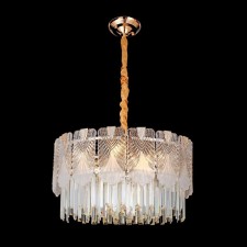 Crystal chandelier Gerhort G21146/9GD+CL, 9x40W, E14, 90x55x55 cm, Golden color
