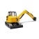 Caterpillar excavator Cat, with a dump