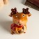 Souvenir Ceramics "Singing Losenok in a red scarf" 8.5x9.5x14.5 cm