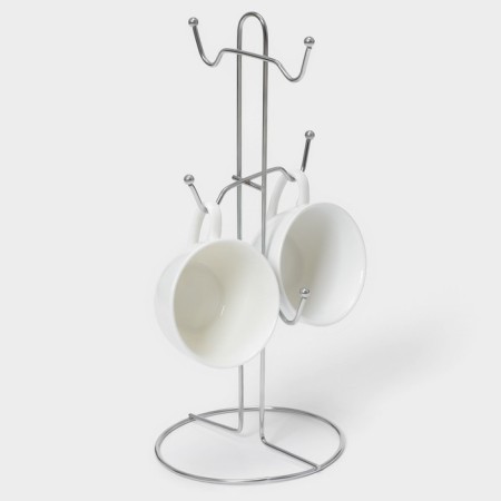 Cuts for mugs for 6 objects of the share, 13.5 × 13.5 × 30 cm, color gray color-3