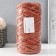 Knitting cord 100% polyester, width 5 mm 100m (terracott)