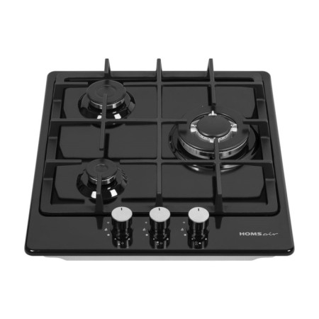 Honing surface Homsair Hge433TGCBK, gas, 3 burners, black-4