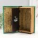 Safe wood leather "My Napoleonic plans with elements" 21x13x5 cm