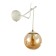 Wall lamp EVOLUCE. Sle110201-01. Calletta. 1x40 W, E14, 14x32 cm, white color