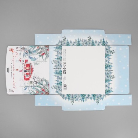 Gift Box "Fairytale New Year", 20 x 18 x 5 cm, without tape, New Year-5