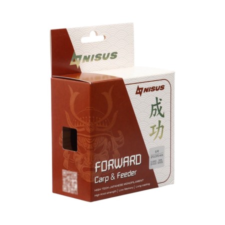 Nisus Forward Carp & Feeder, diameter 0.370 mm, test 10.45 kg, 150 m, brown-2