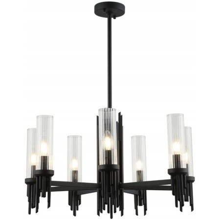 STILFORT 2170/02/07P GRAFF, 7x40W, E14, 660x660x765 mm rod, Black color-1