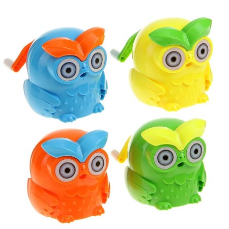 Mechanical sharpener with container "owl", mix