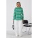 Long -line female striped Eliseeva Olesya, size 54, green color