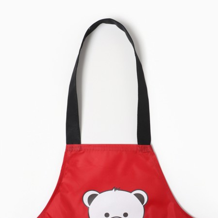 Apron Children's Ethel Bear 44*60cm, col. red, 100% p/e-2