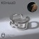 Ring "curls" contact, color silver, dimensionless