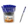 Automatic ball handle, 0.5 mm, blue rod, transparent case, with a corrugated holder