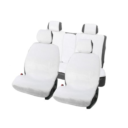 Alpaca Plus capacities, artificial fur, set for the entire salon, white