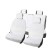 Alpaca Plus capacities, artificial fur, set for the entire salon, white