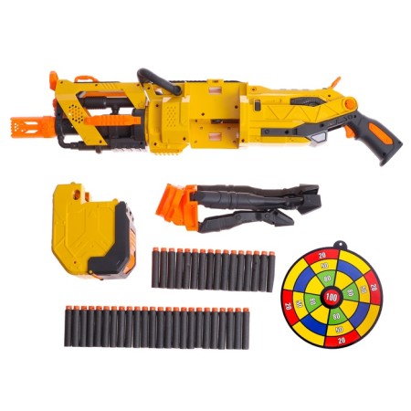 Blaster "Speed ​​-shot", shoots with soft bullets, works on batteries-3