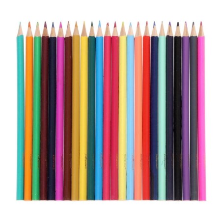 Pencils 24 colors "Princess", wooden building, triangular-2