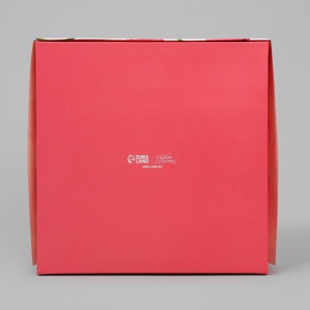 Confectionery packaging, a box with lamination "Tulips", 20 x 20 x 4 cm-2