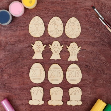 A set of workpieces for "Easter" creativity-2