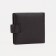 Men's purse on a button, for bills, for cards, for coins, brown color