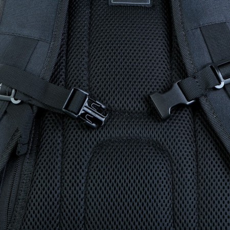 Youth backpack, 48 x 36 x 19 cm, Grizzly 903, ergonomic back, black RQ-903-2-5