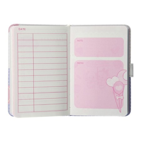 Gift notebook, A6, 112 sheets, color block, with a curly knife, PVC cover, "anime", mix-8