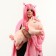 Skill of a soft toy "Unicorn" with a blanket, 50 cm, pink color