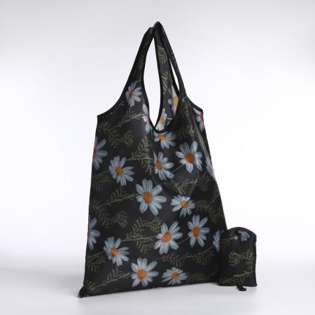 Household bag without fastening, black color