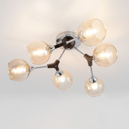Ceiling chandelier "Til" E27 6x60 watts-8